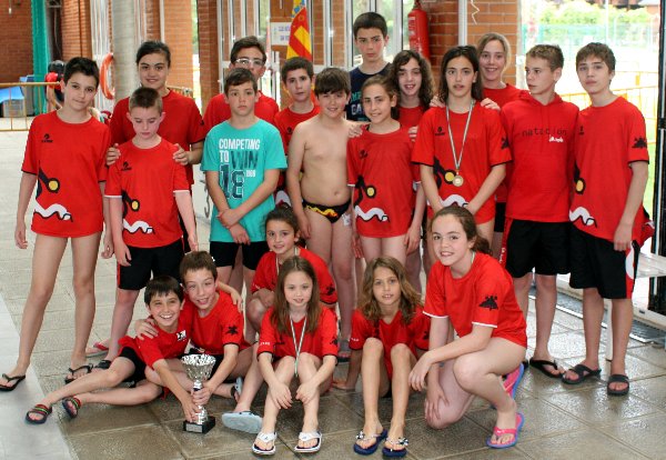 Nadadores benjamines y alevines