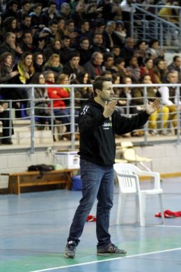 González, durante la visita del Basket Quintanar a La Roda la pasada temporada