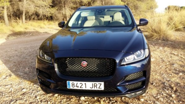 Rotundo diseño Jaguar en el frontal. Muy deportivo.